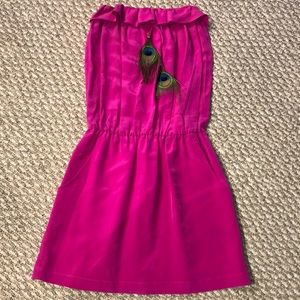 Karina Grimaldi 100% silk dress, Pink,XS, Pristine